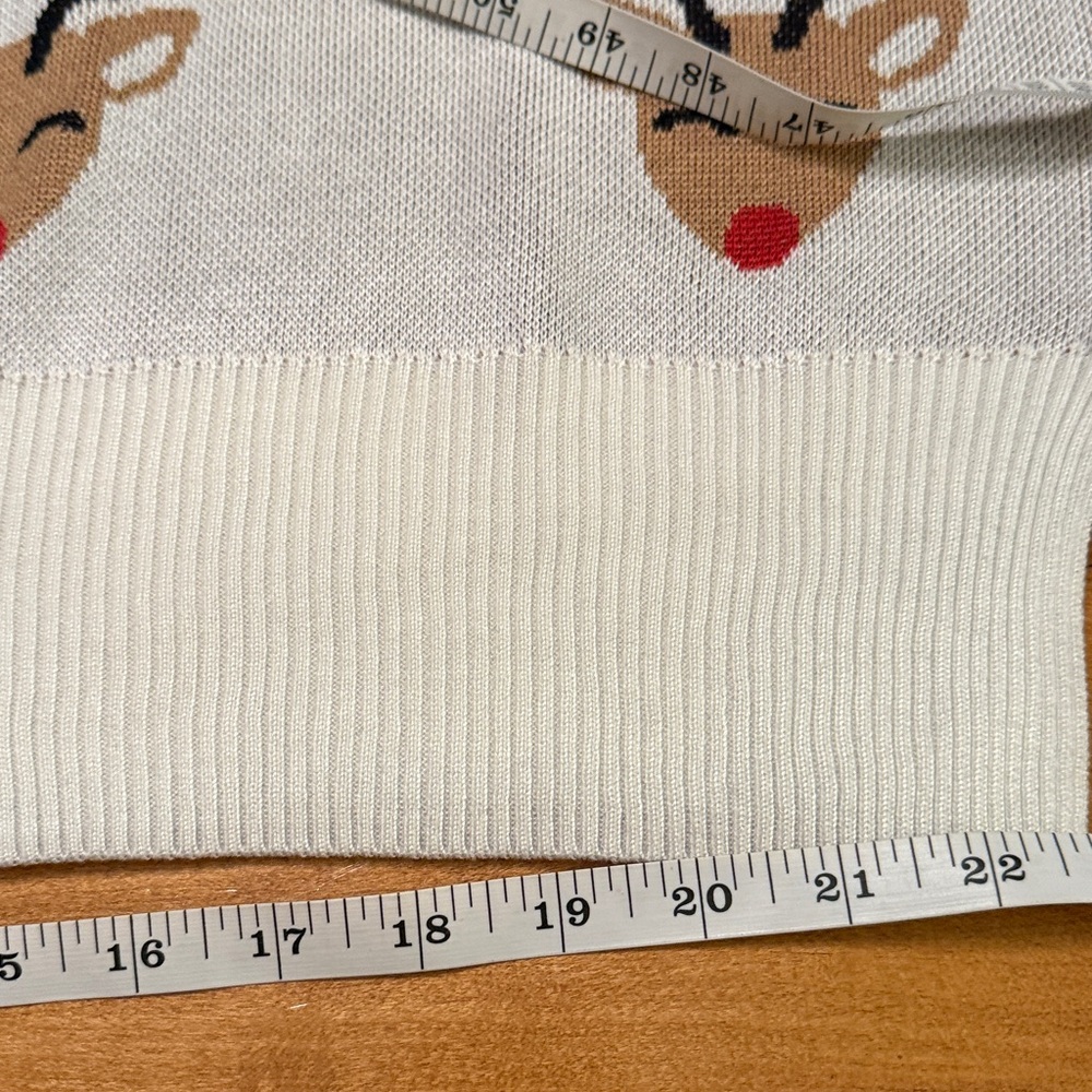 Beach Riot for Anthropologie absolutely love this Reindeer Pattern Sweater SZ XL - Picture 9 of 10